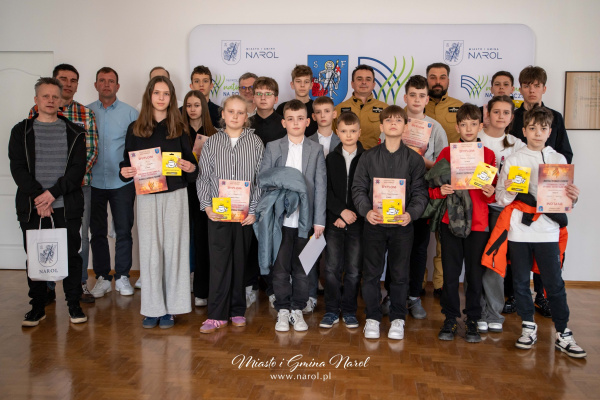 Konkurs „Młodzież zapobiega pożarom” w Narolu. Znamy laureatów [ZDJĘCIA]