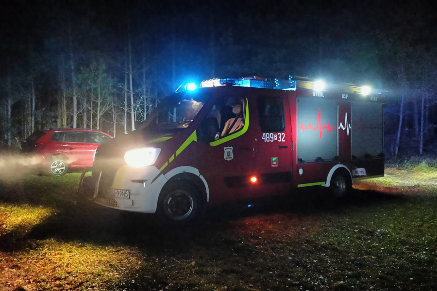 Kobiety na szczęście bezpiecznie wróciły do domu fot. OSP Narol