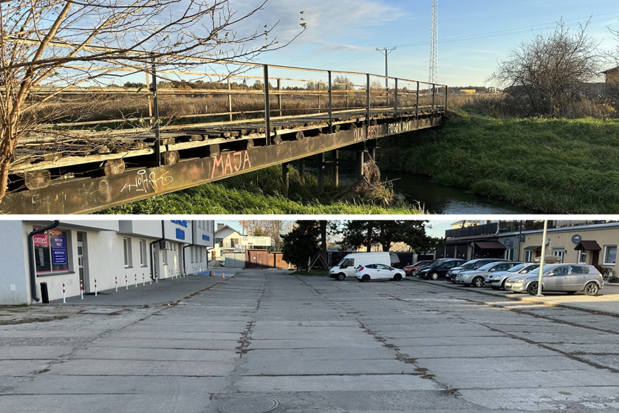 Radni apelują o remont mostu i drogi fot. ZLUBACZOWA.PL