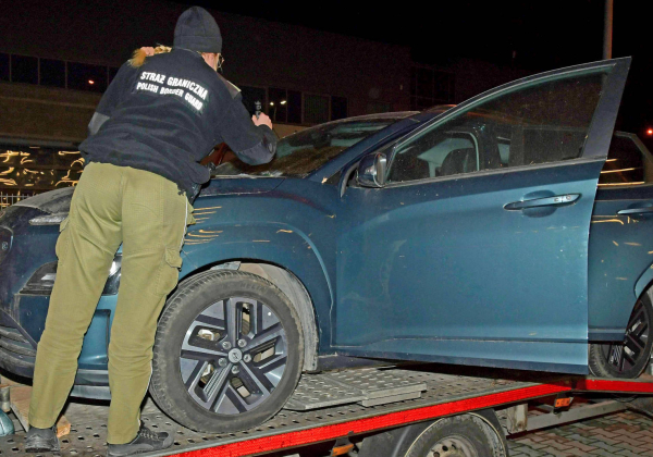 Kradziony Hyundai odnaleziony w Budomierzu