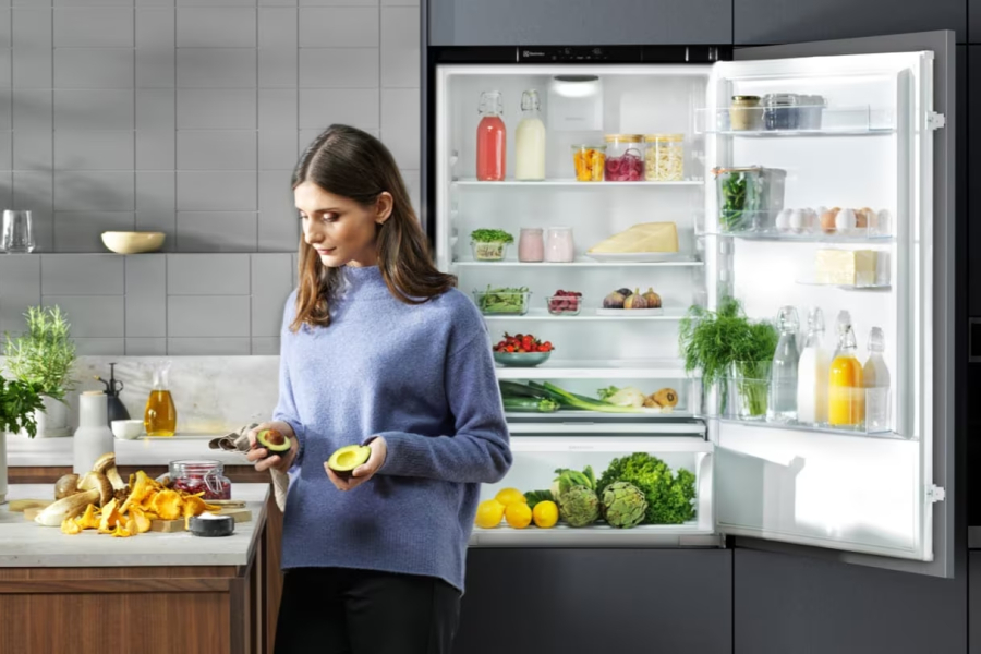 Dłuższa świeżość jedzenia z Electrolux 360 Cooling