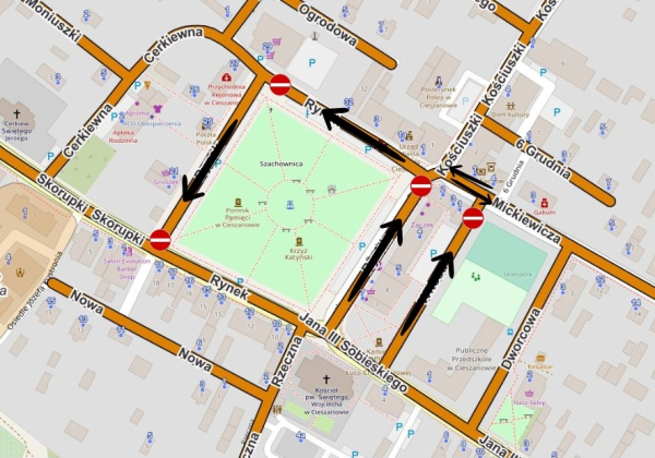 Uwaga! Nowa organizacja ruchu w centrum Cieszanowa