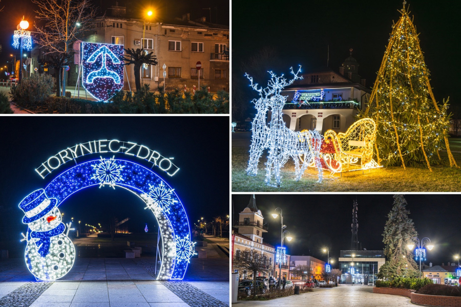 Świąteczne iluminacje w powiecie lubaczowskim. Narol zachwyca! [ZOBACZ ZDJĘCIA]