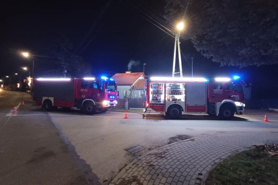 Strażacy w gotowości także podczas świąt. Ugasili pożar domu w Narolu