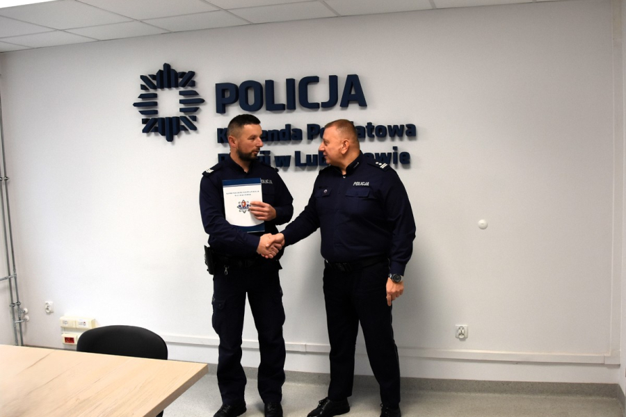 Kolejny funkcjonariusz lubaczowskiej policji ukończył kurs aspirancki