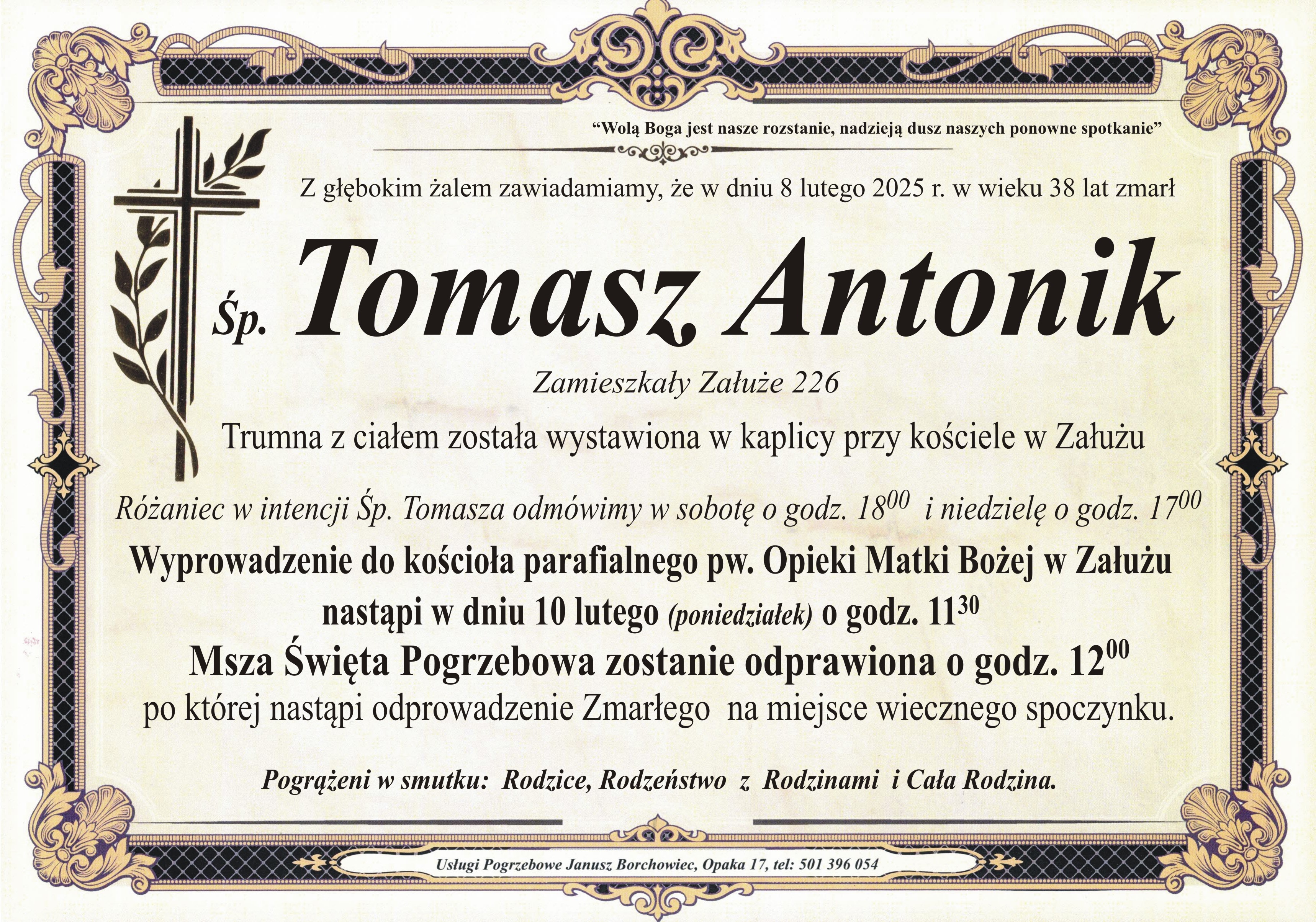 Zmarł Tomasz Antonik [38 lat]