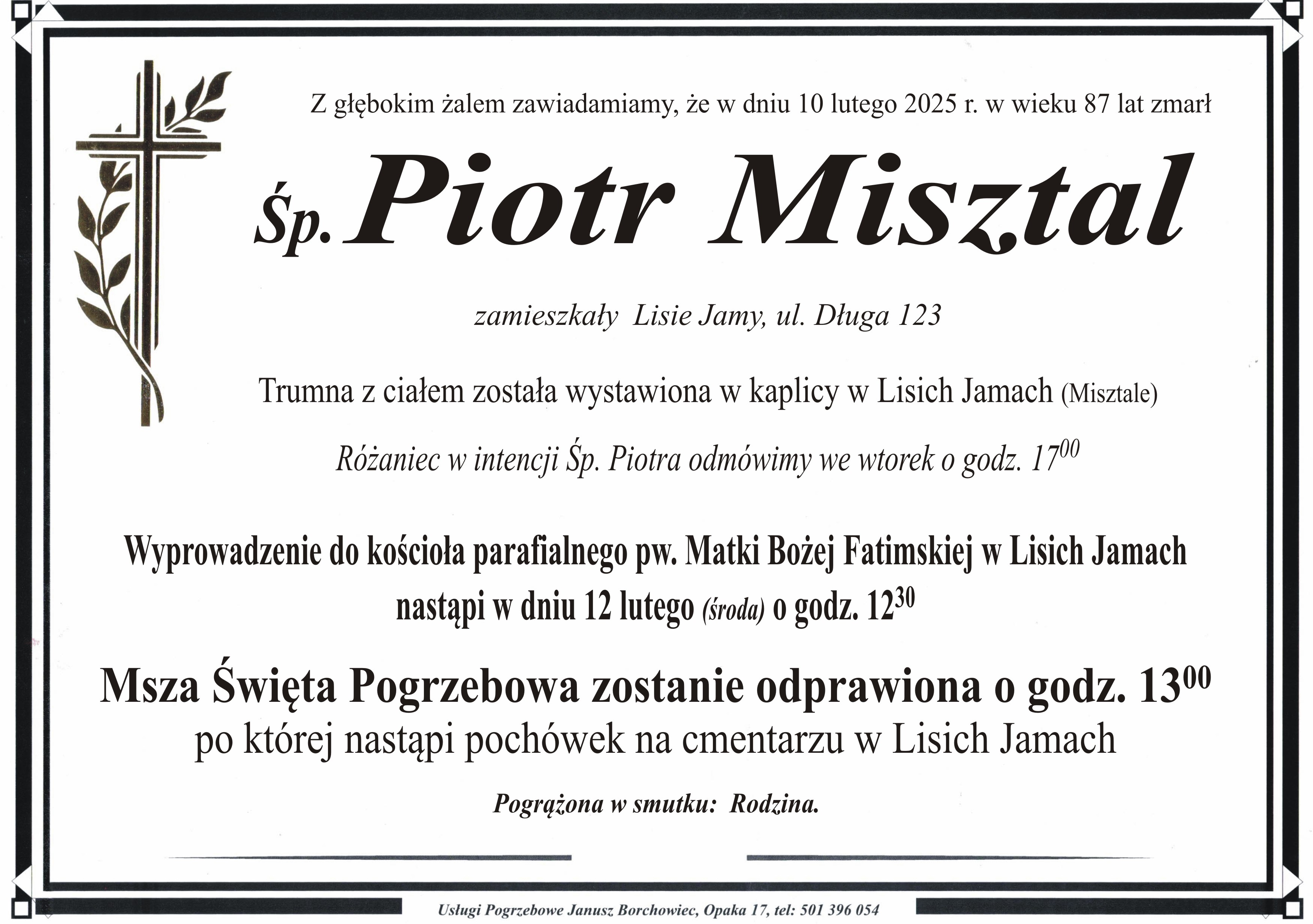 Zmarł Piotr Misztal [87 lat]