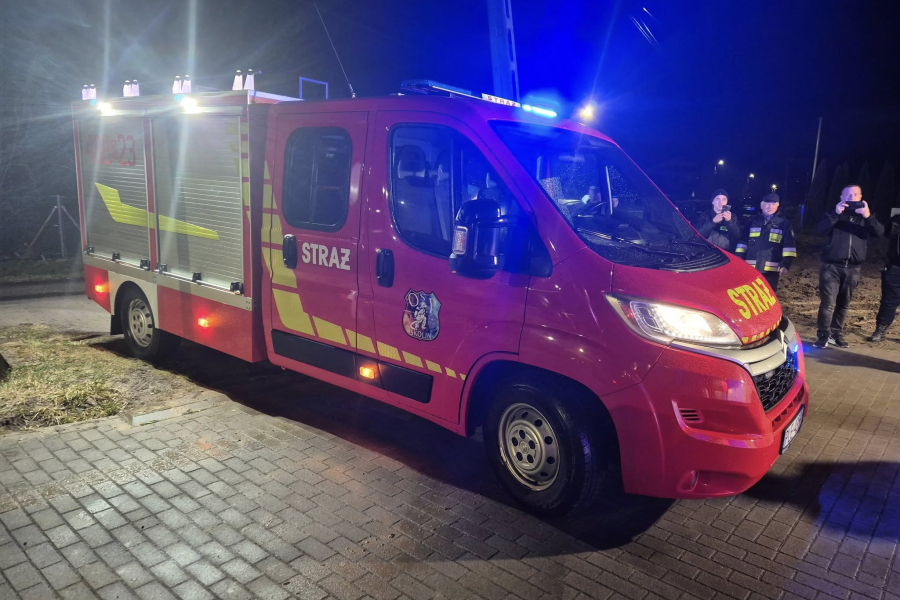 OSP Skolin z nowym wozem strażackim. To nagroda za wysoką frekwencję w wyborach [VIDEO]