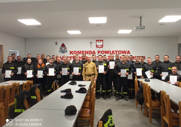Zakończyło się szkolenie dla dowódców OSP z powiatu lubaczowskiego. Wszyscy zdali!