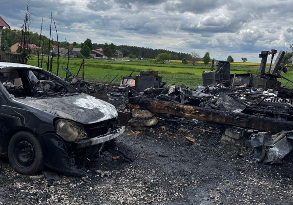 Chcą odbudować spalony warsztat. Ruszyła zbiórka dla rodziny z Cieszanowa