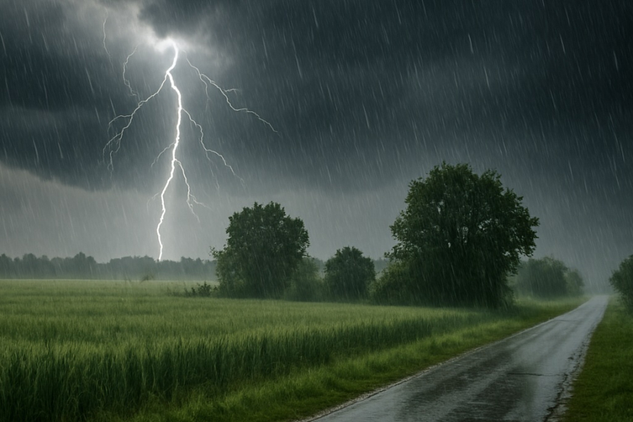 Silny deszcz z burzami. IMGW wydało ostrzeżenie dla powiatu lubaczowskiego