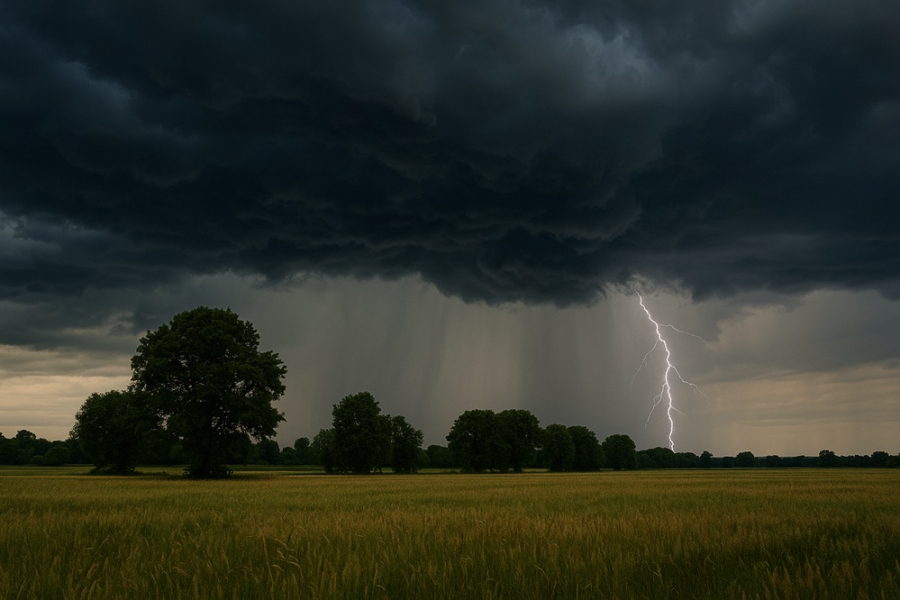 Burze z gradem i silny deszcz. RCB i IMGW ostrzegają