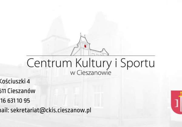 Jest praca w Centrum Kultury i Sportu w Cieszanowie [OGŁOSZENIE]