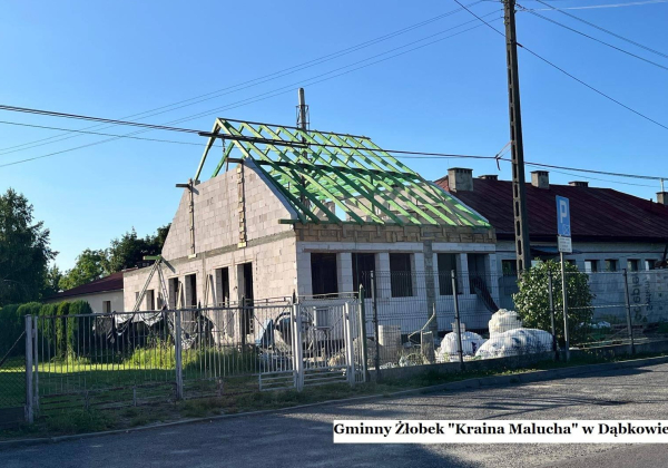 „Kraina Malucha” się powiększa. Trwa rozbudowa żłobka w Dąbkowie