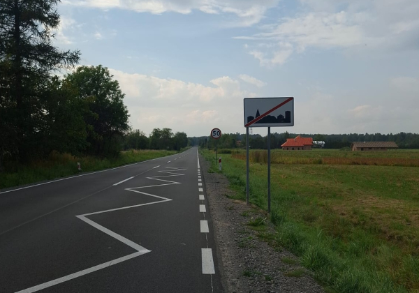 Uwaga! Zmiana ograniczenia prędkości na drodze w kierunku Sieniawy!