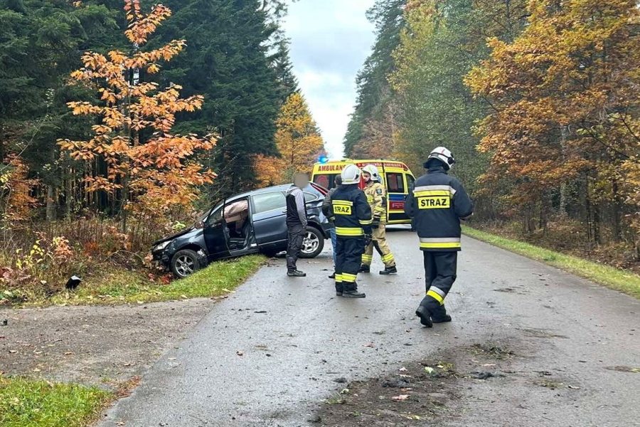 Stracił panowanie nad autem i wpadł do rowu na trasie Płazów - Ruda Różaniecka
