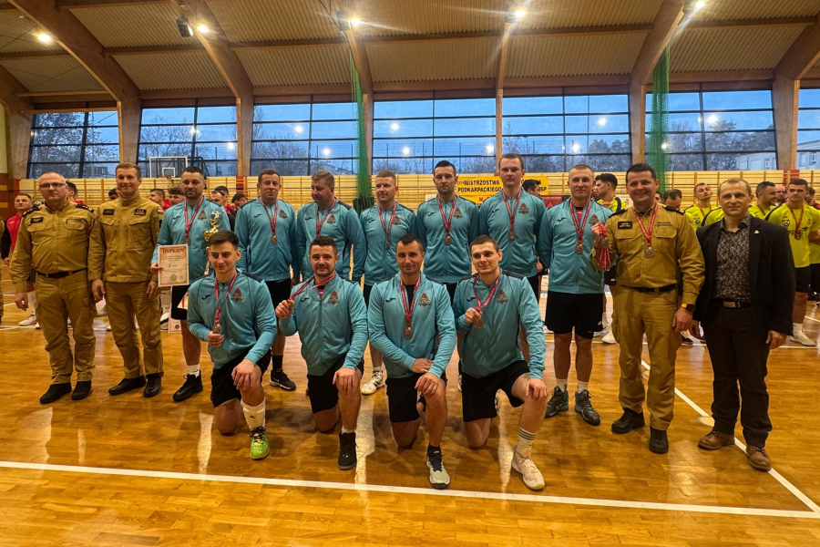 Siatkarski sukces strażaków z Lubaczowa. Jest wicemistrzostwo Podkarpacia