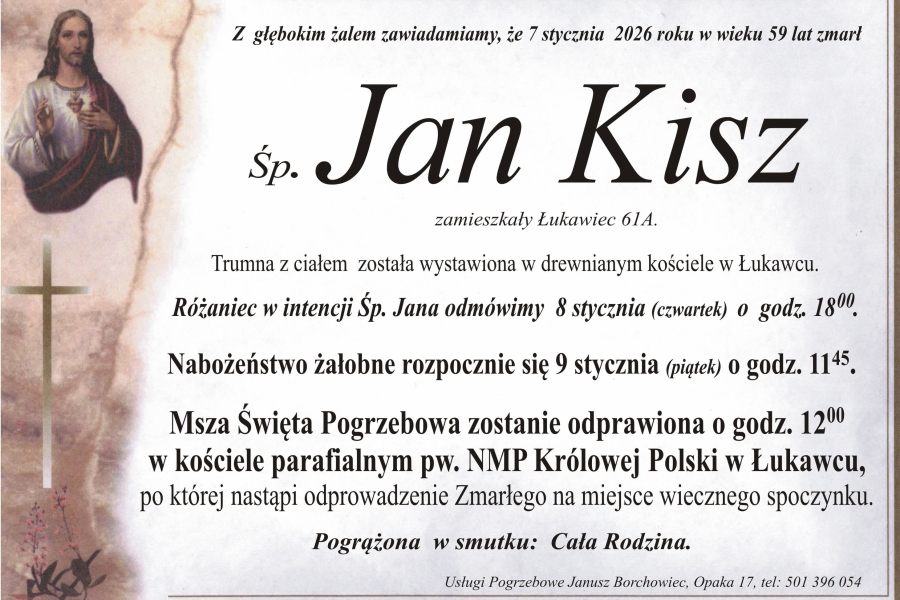 Zmarł Jan Kisz [59 lat]