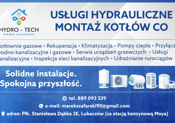 Planujecie montaż kotła lub pompy ciepła? Sprawdźcie ofertę HYDRO-TECH