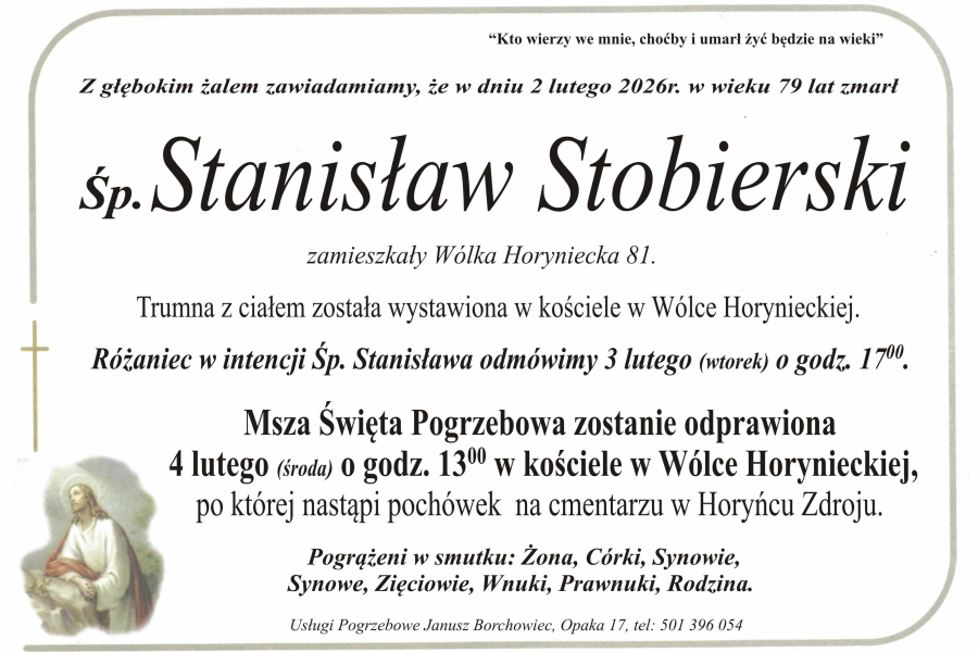 Zmarł Stanisław Stobierski [79 lat]