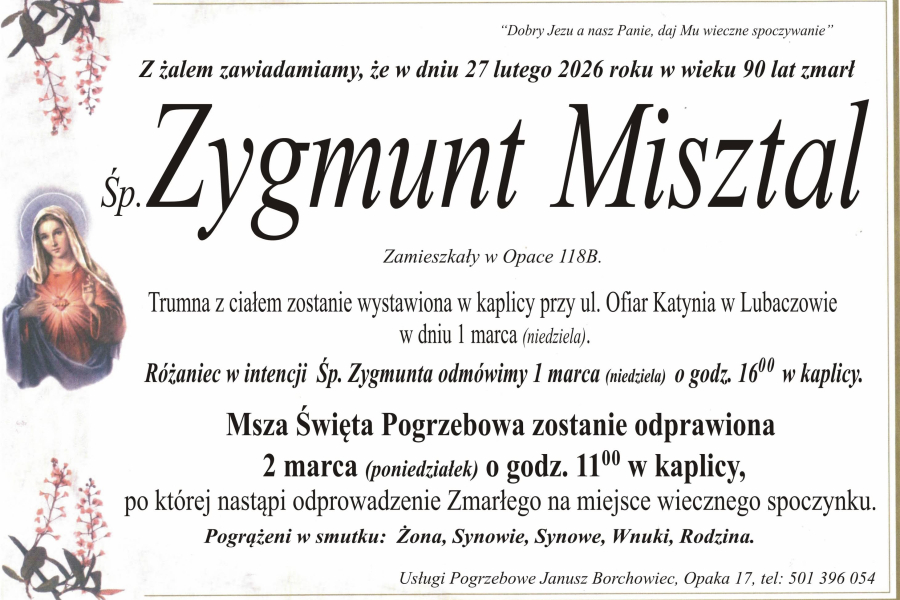 Zmarł Zygmunt Misztal [90 lat]