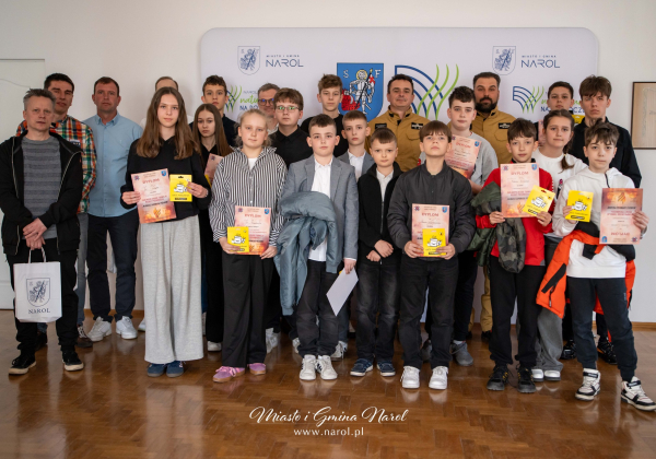 Konkurs „Młodzież zapobiega pożarom” w Narolu. Znamy laureatów [ZDJĘCIA]
