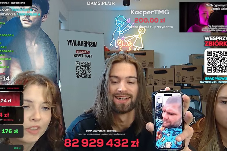 Siles z siostrami i Mateusz Kubiszyn na wielkim streamie charytatywnym Łatwoganga