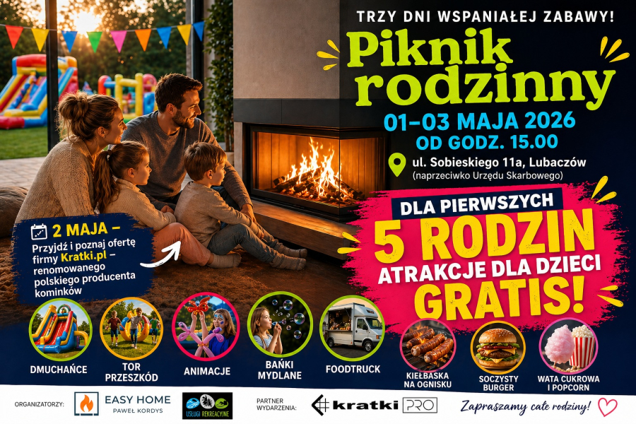 Majówkowy piknik z kominkami - otwarcie salonu Easy Home w Lubaczowie