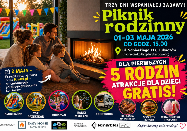 Majówkowy piknik z kominkami - otwarcie salonu Easy Home w Lubaczowie