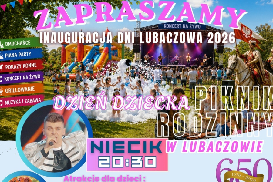 Inauguracja Dni Lubaczowa z koncertem Tomasza Niecika. Znamy program