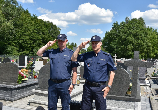 Zginął po zakończonej służbie. Policjanci z Lubaczowa uczcili jego pamięć