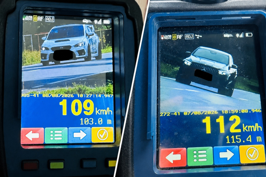 Ponad 100 km/h w terenie zabudowanym. Dwoje kierowców straciło prawa jazdy