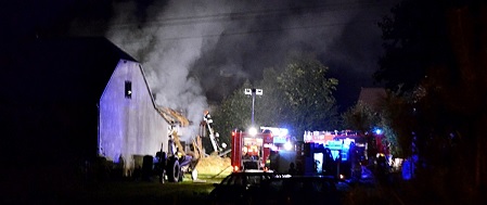 Dwa pożary w powiecie, jedna osoba nie żyje