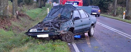 Wypadek na trasie Lubaczów – Oleszyce
