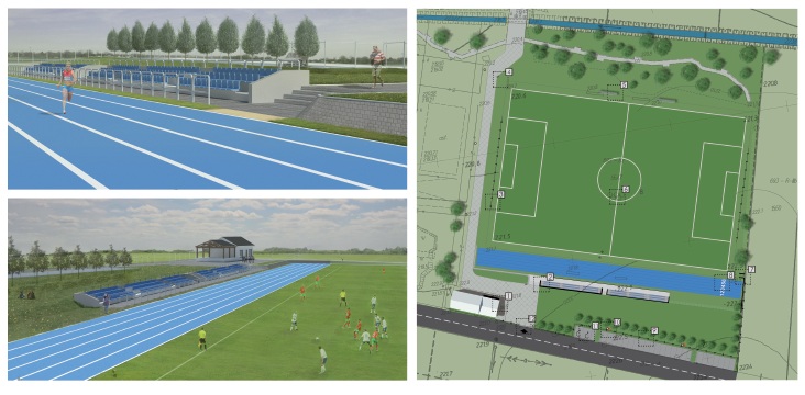 Wizualizacja boiska po modernizacji