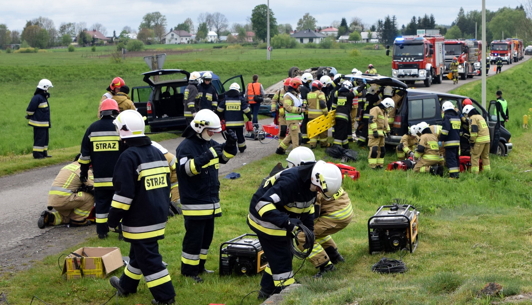 Ponad 120 strażaków wzięło udział w wojewódzkich ćwiczeniach służb ratowniczych [ZDJĘCIA]