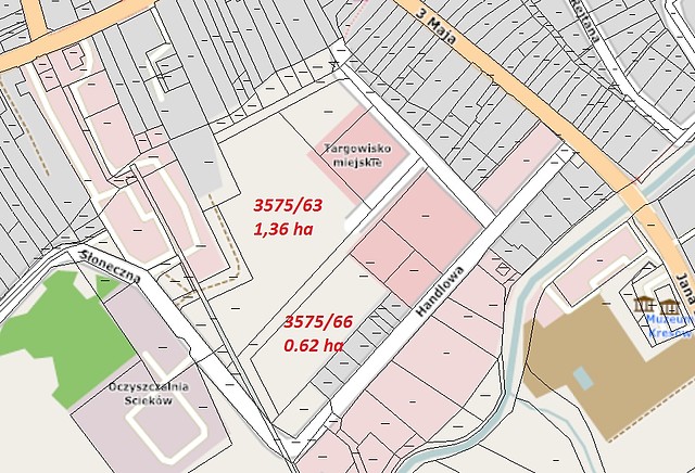 Miasto sprzedaje działki obok targowiska