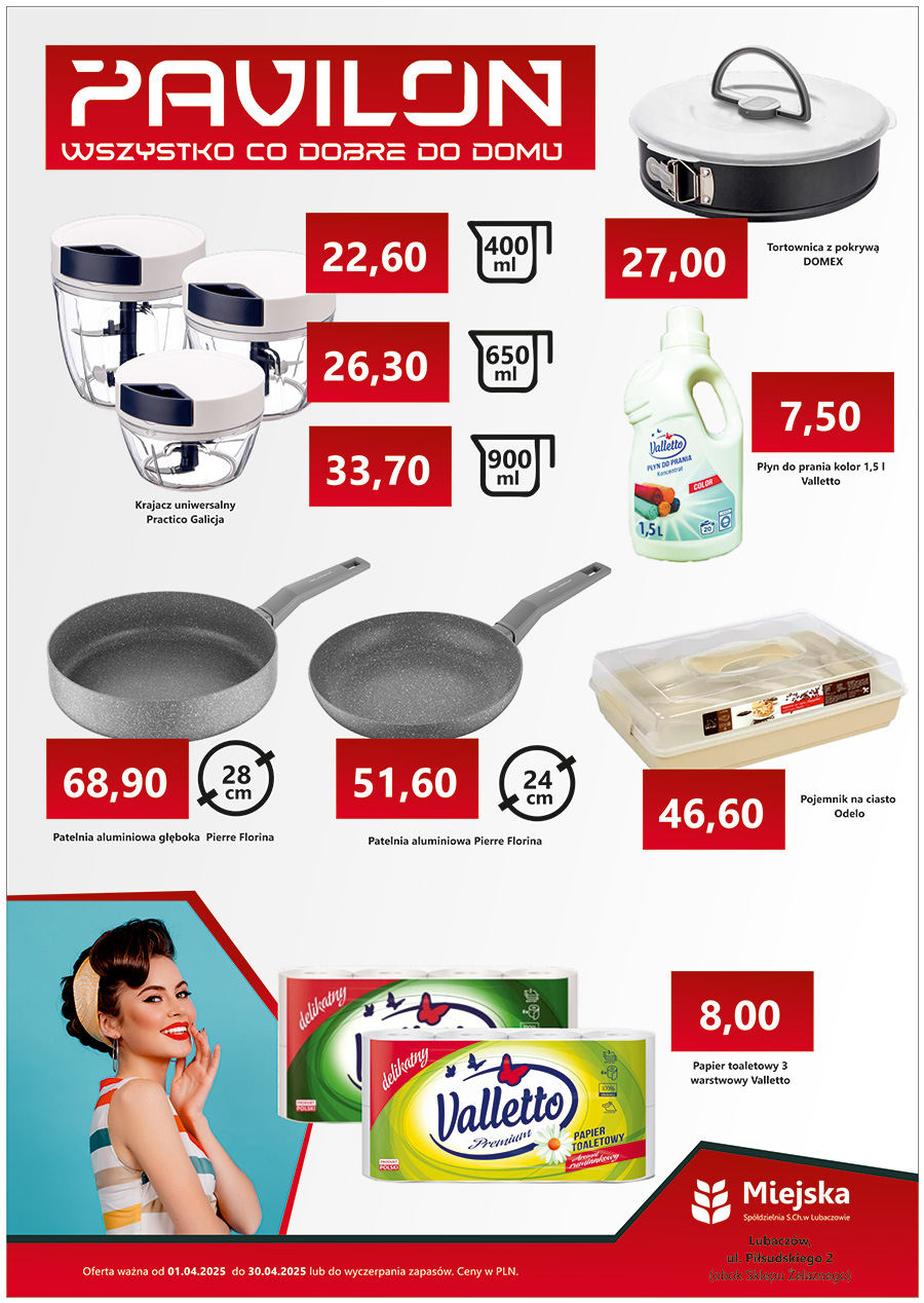 Promocje w sklepie PAVILON w Lubaczowie – kwiecień 2025