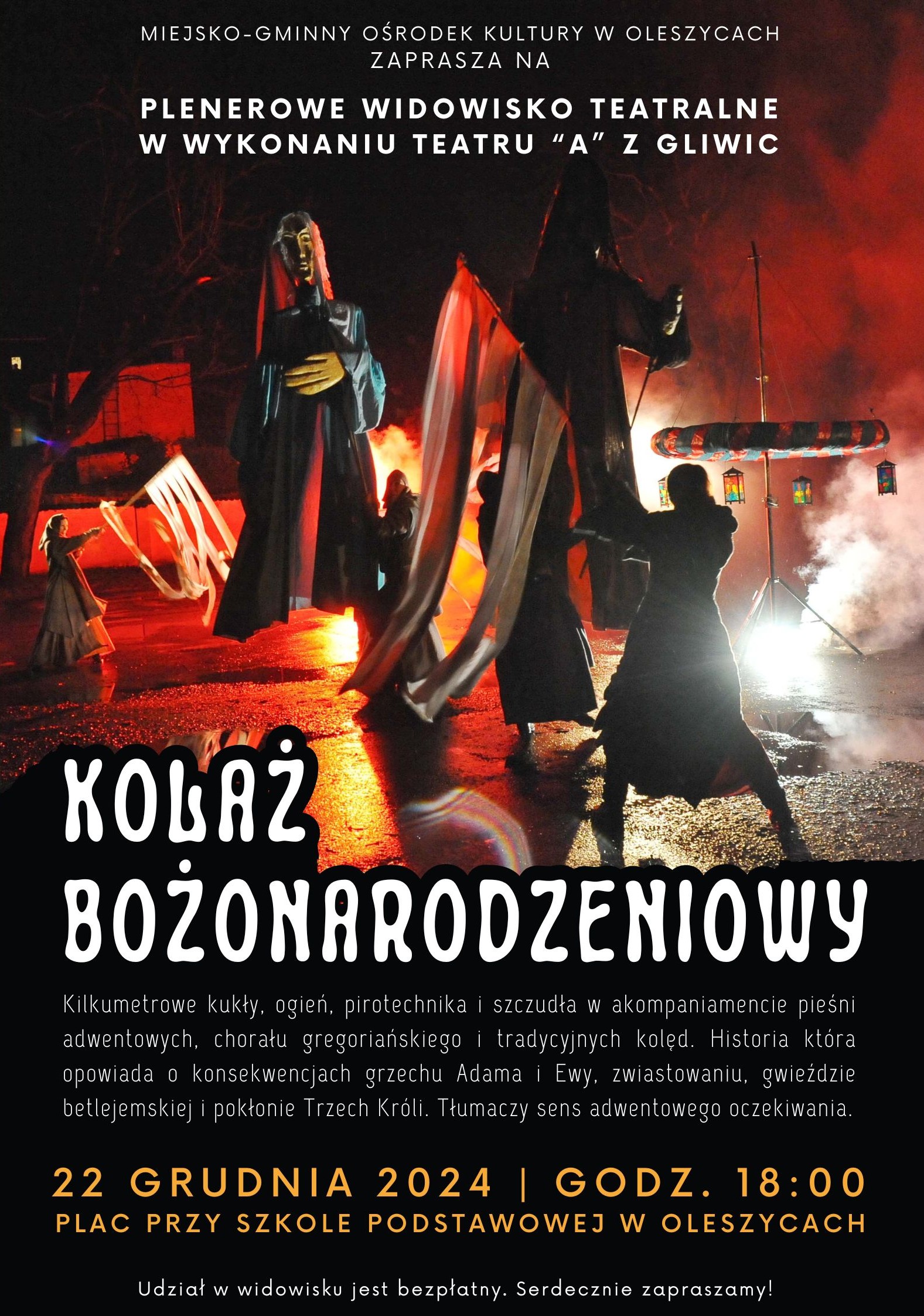 22 grudnia: Plenerowe widowisko Kolaż Bożonarodzeniowy
