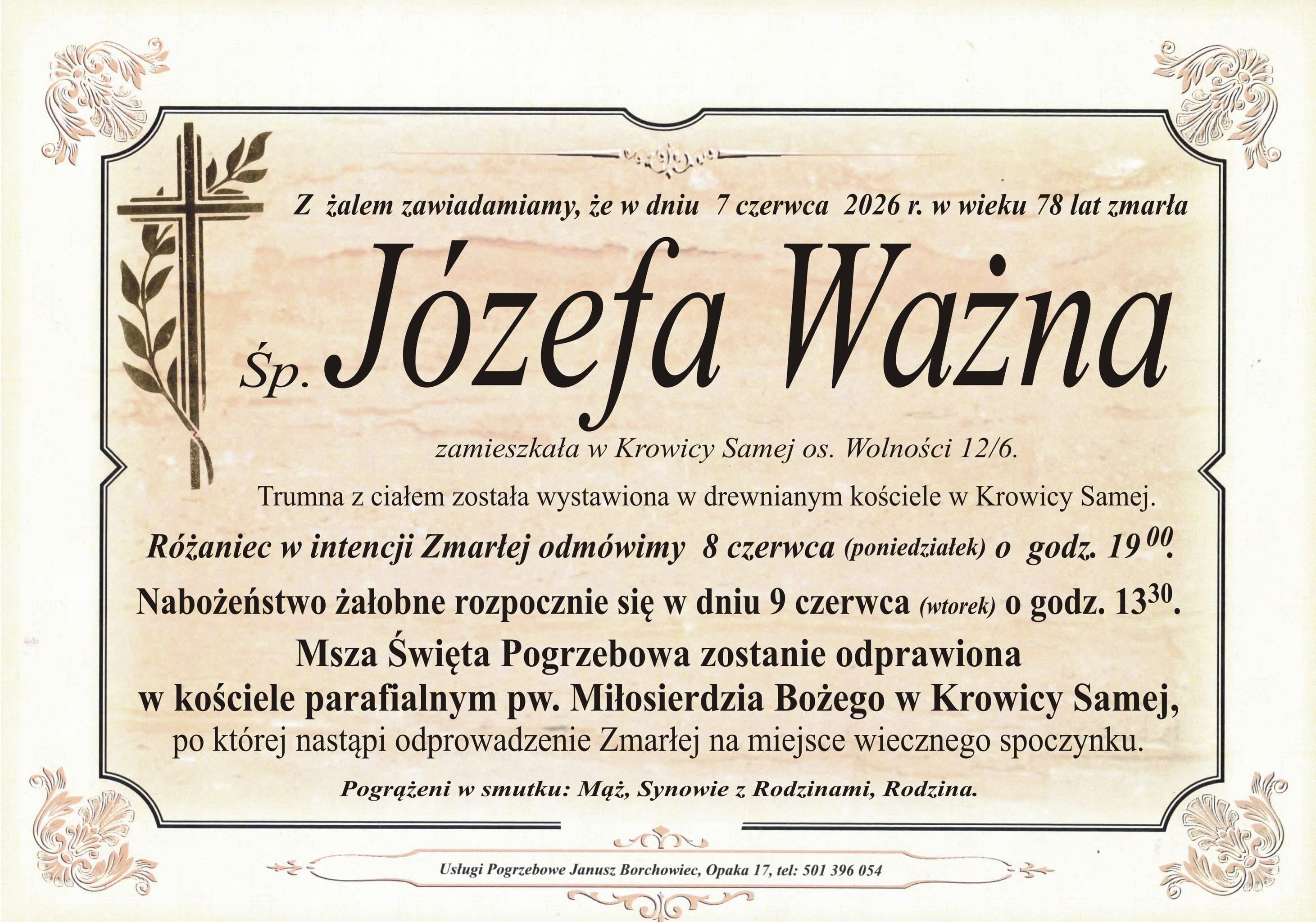 Józefa Ważna