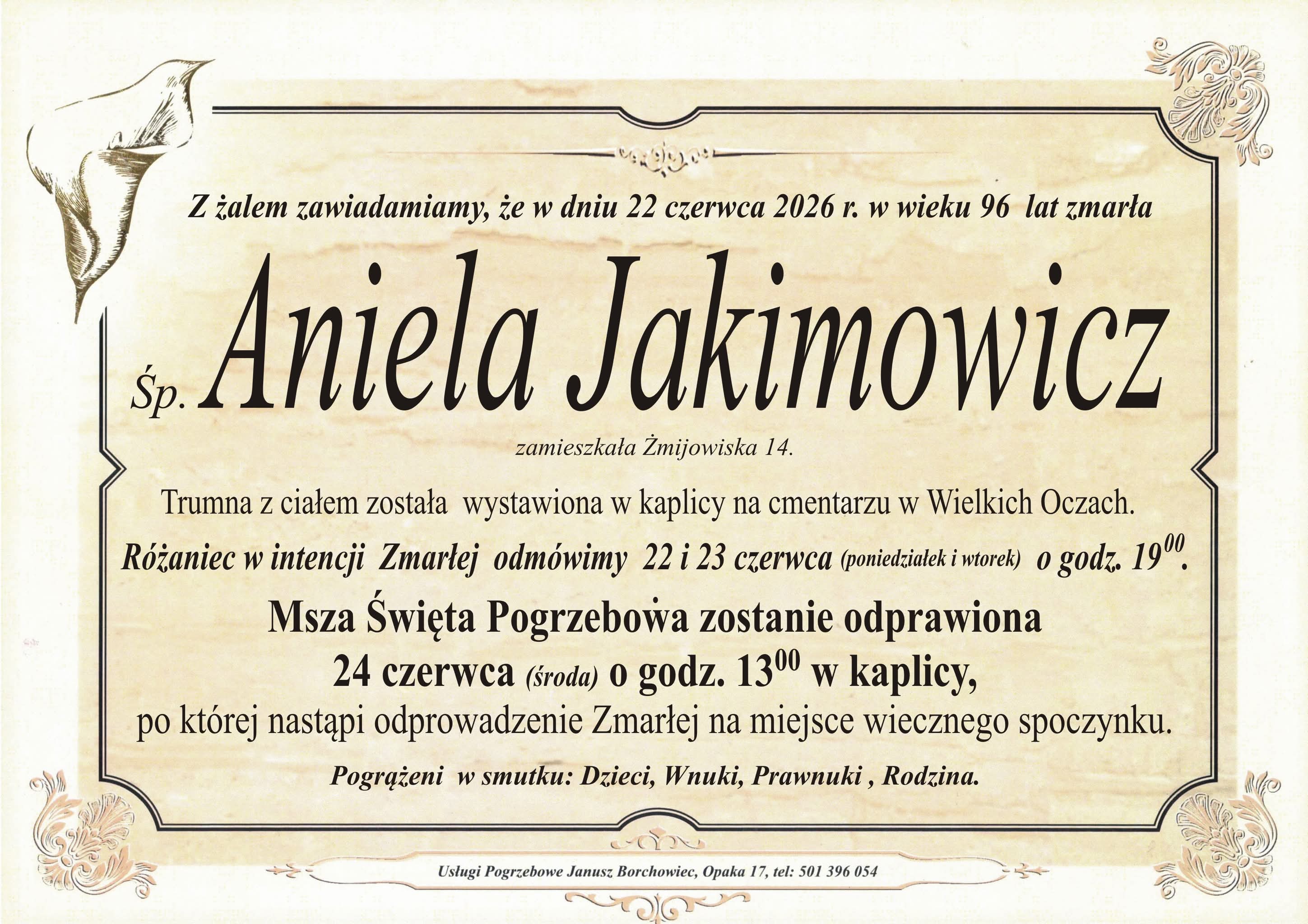 Aniela Jakimowicz