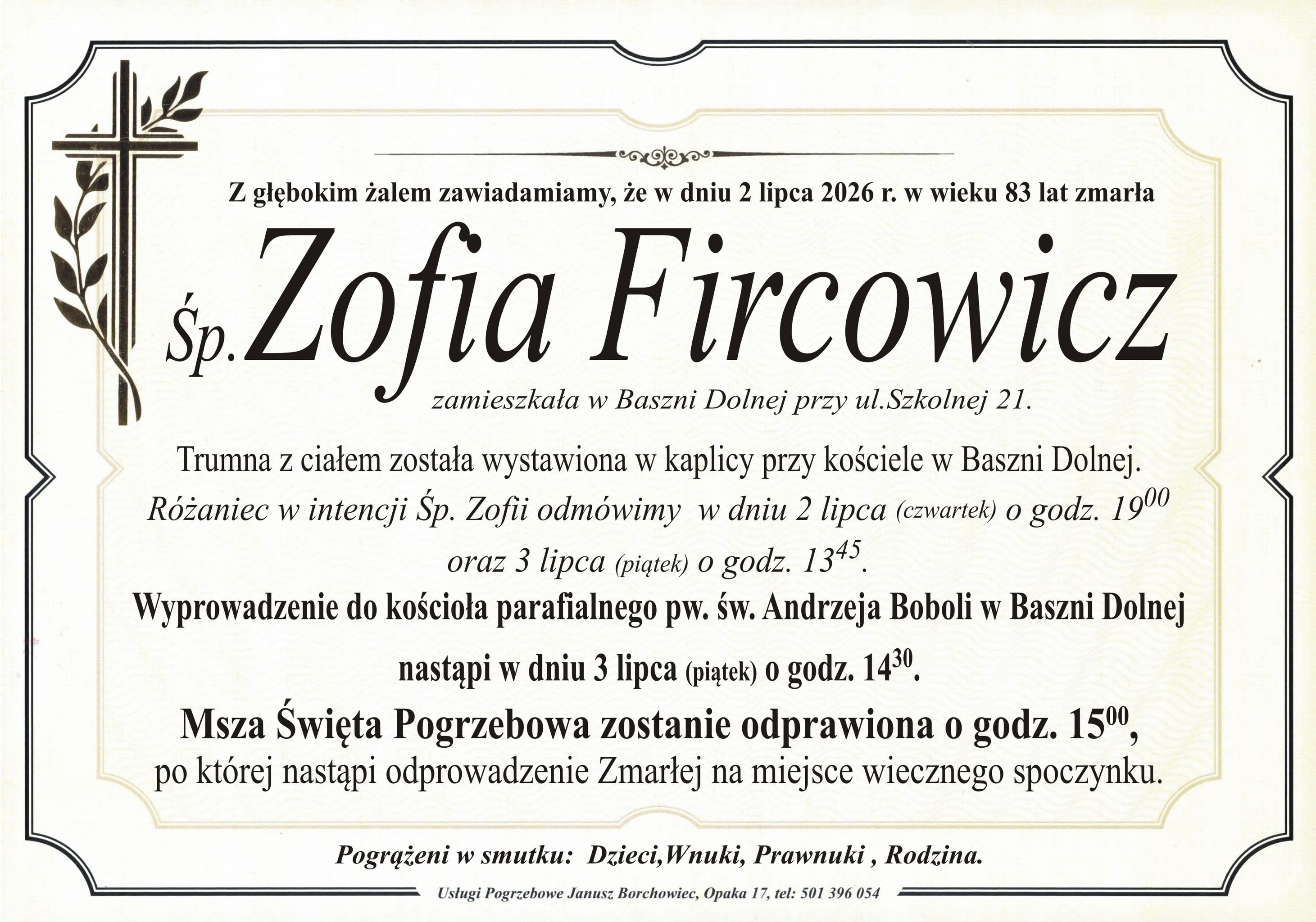 Zofia Fircowicz