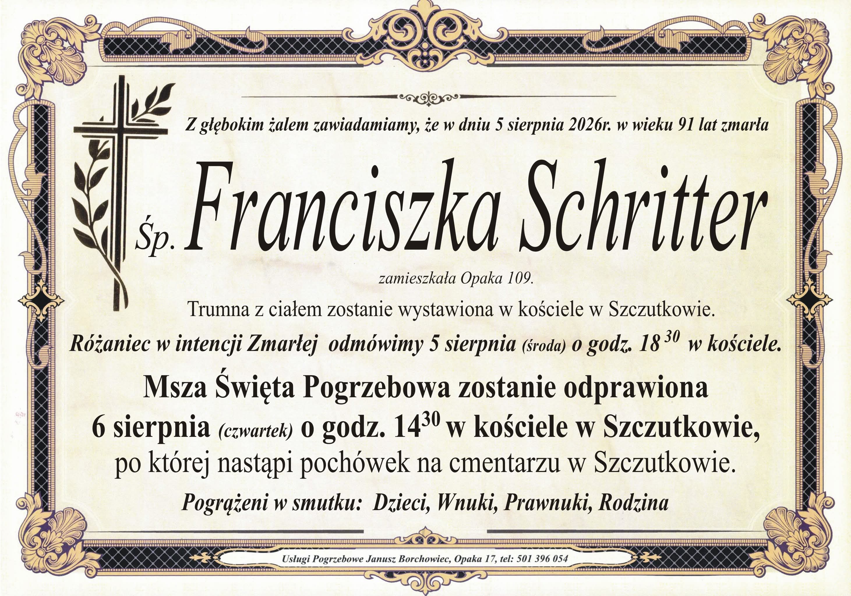 Franciszka Schritter