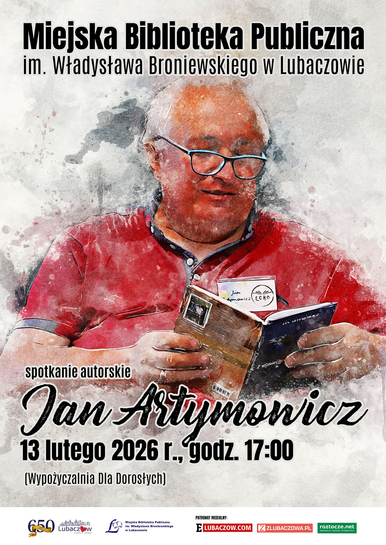 Spotkanie z Janem Artymowiczem w MBP Lubaczów