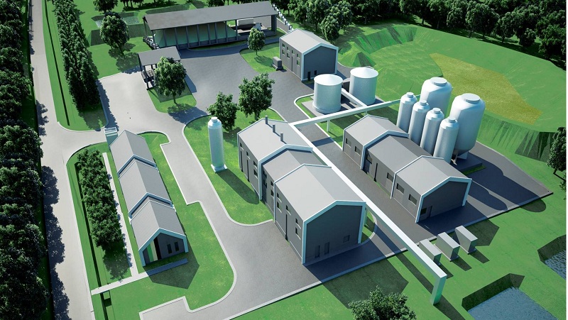 Wizualizacja projektowanej infrastruktury Kopalni Siarki Basznia