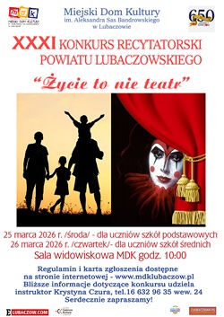 XXXI Konkurs Recytatorski Powiatu Lubaczowskiego