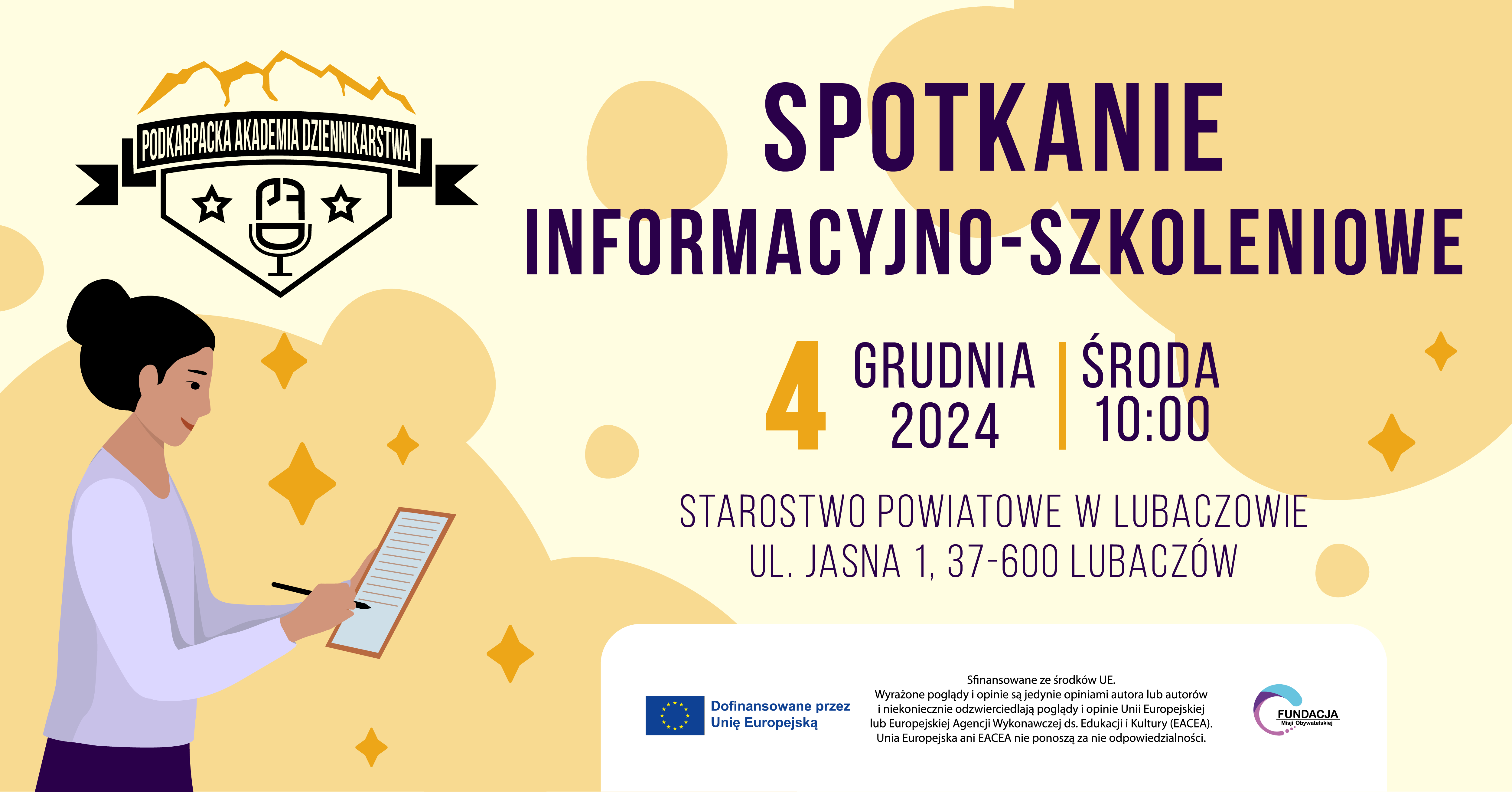 Spotkanie dla młodzieży w ramach projektu „Podkarpacka Akademia Dziennikarstwa”
